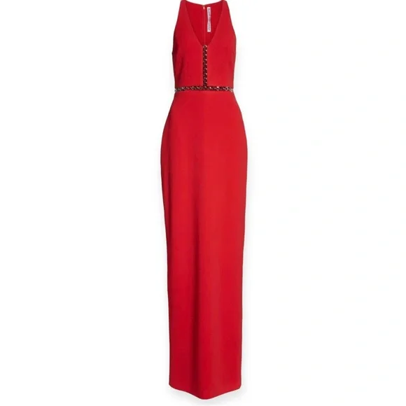 Alexander Wang Racerback Column Dress w/ Grommet Trim, NWT